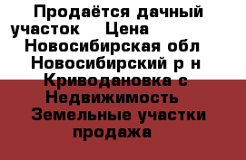 Продаётся дачный участок. › Цена ­ 600 000 - Новосибирская обл., Новосибирский р-н, Криводановка с. Недвижимость » Земельные участки продажа   